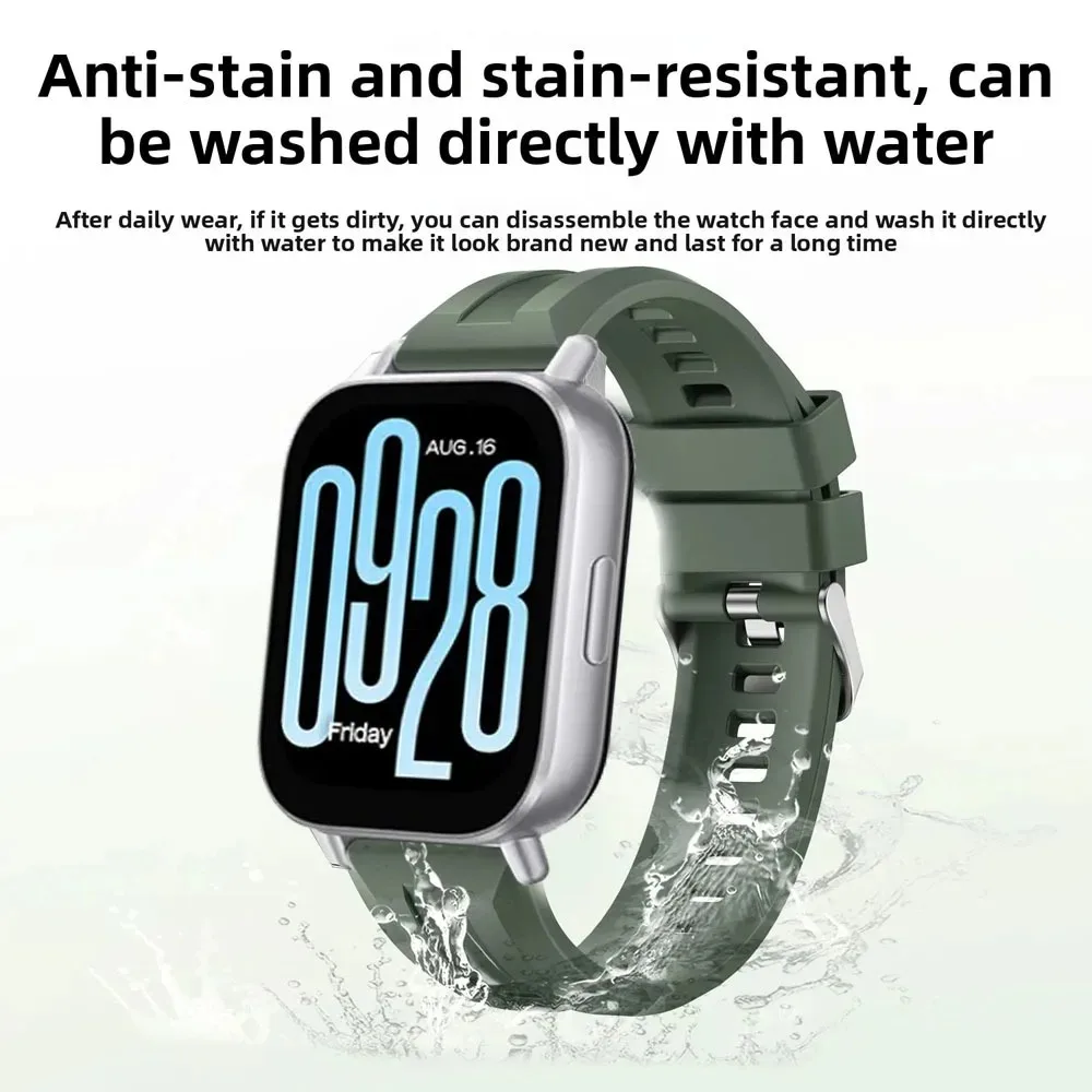 Фото Силиконовый ремешок 22 мм для Redmi Watch 5 Active/Lite, браслет для Huawei Watch GT6-5-4 46 мм, Amazfit Active Max/Bip 6, OPPO X3-S-X2-X №4