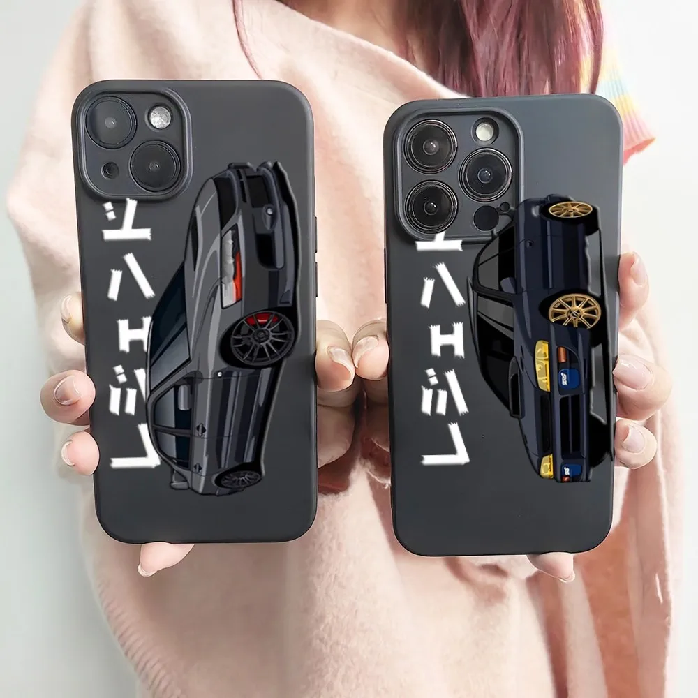 

Черный силиконовый чехол JDM ДЛЯ IPhone 14 Plus 13 12 Mini 11 Pro X XS XR Max