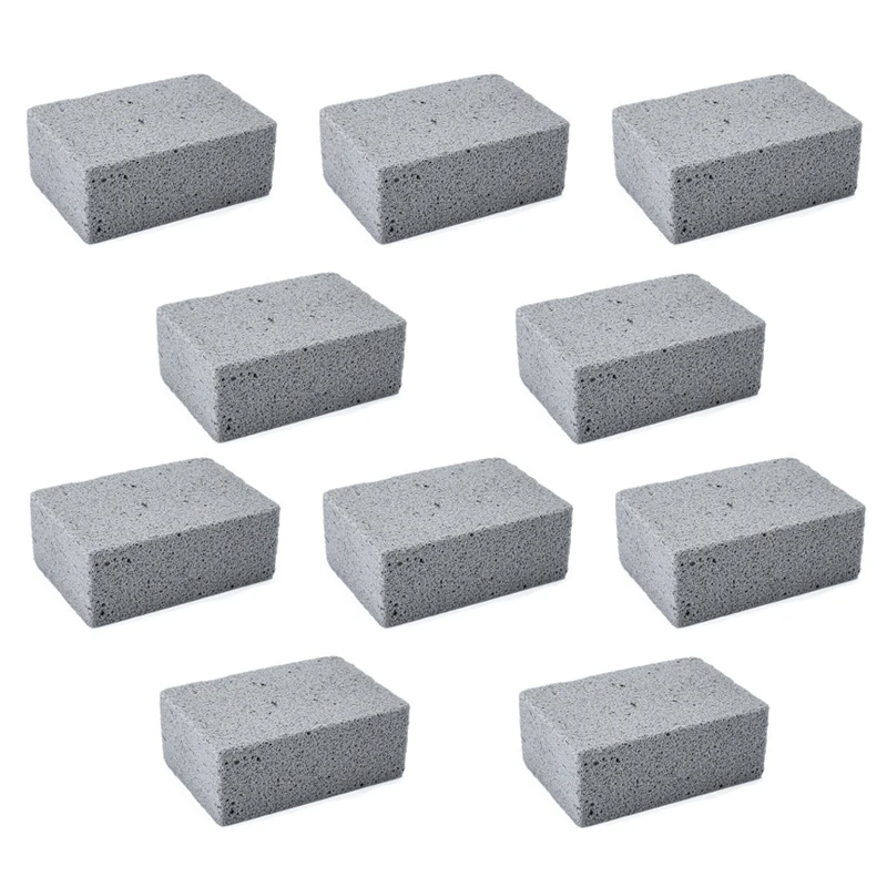 

10 Piece Grill Cleaning Bricks Kitchen Stove Brush Degreasing Rust Kitchen Picnic Cleaning Tools