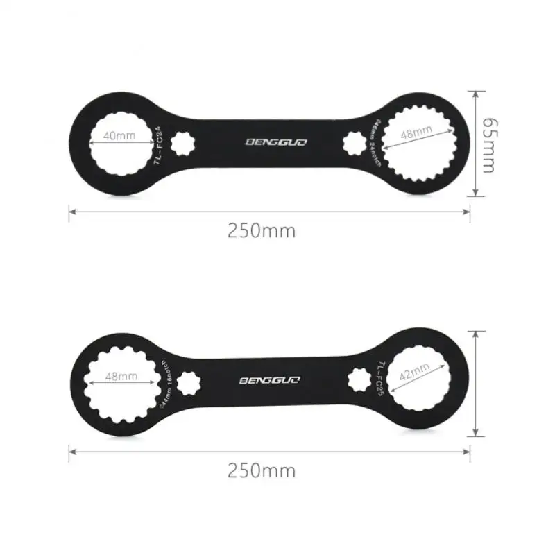 

Bengguo Wrench Bottom Bracket Tool 2 in 1 40ml 42ml 48ml FC-24 FC-25 Notch Installation Removal Wrench Bicycle Repair Tool