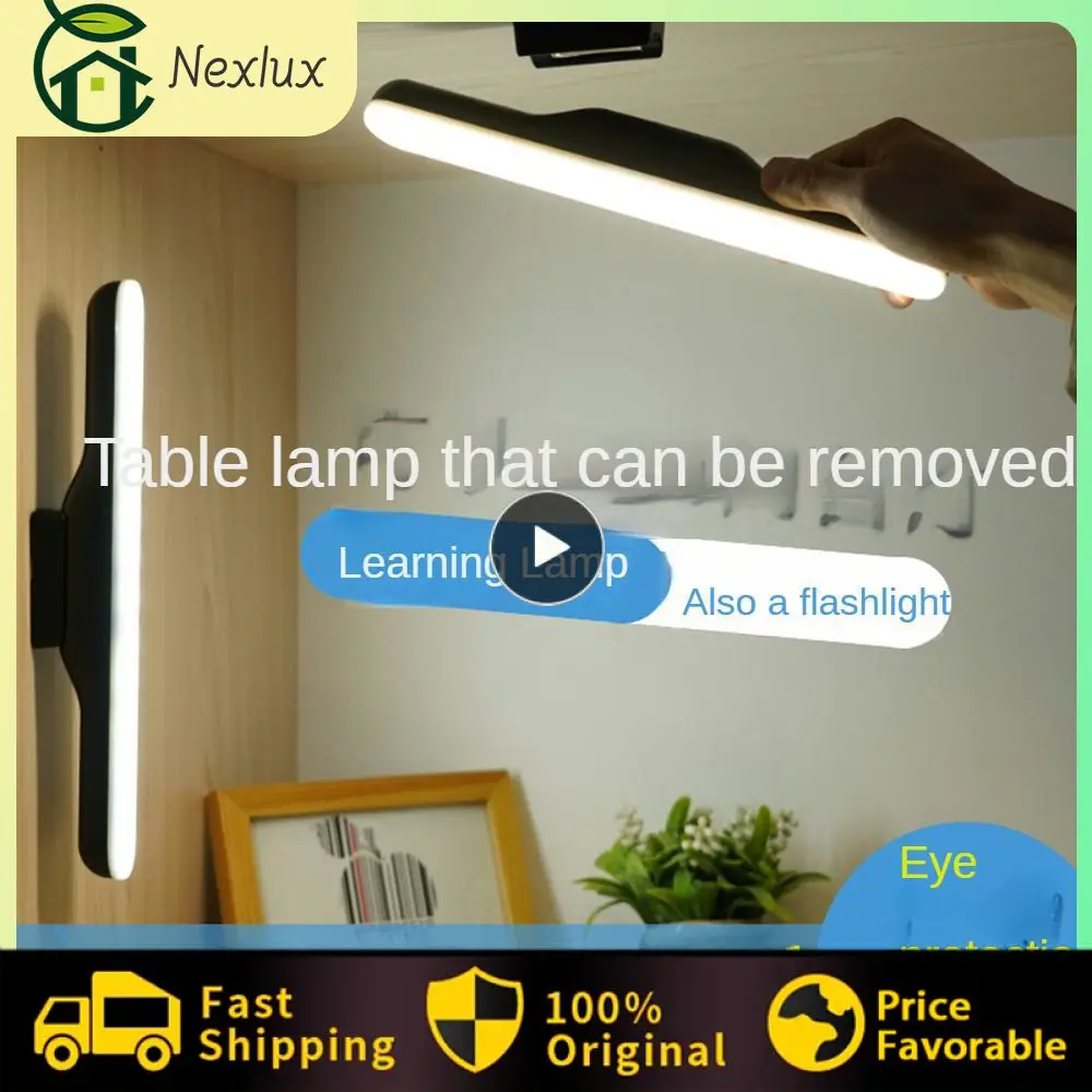 

Led Desk Lamp Personality Creativity Cool Student Dormitory Lamp Table Lamp Eye-protecting Rechargeable Reading Lamp Adsorption