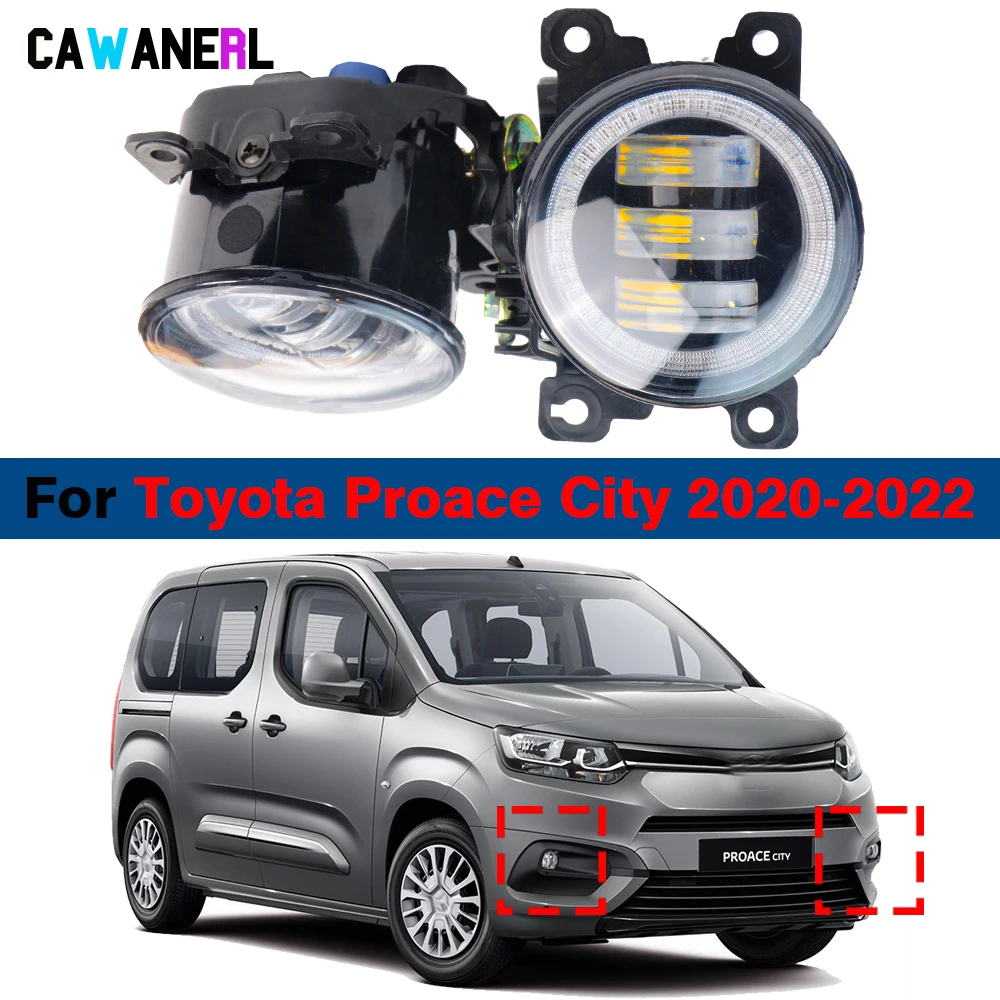 2 шт. 30 Вт светодиодный противотуманный фонарь Angel Eye дневный свет регулируемый