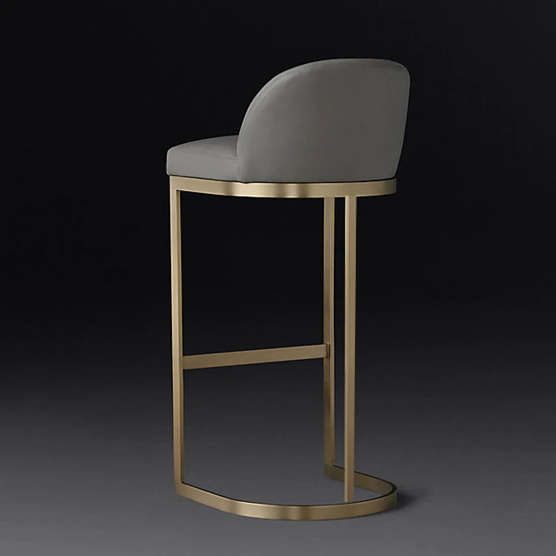 

Nordic bar chair bar chair solid wood household chair high stool mobile phone shop stool modern simple bar chair bar stool