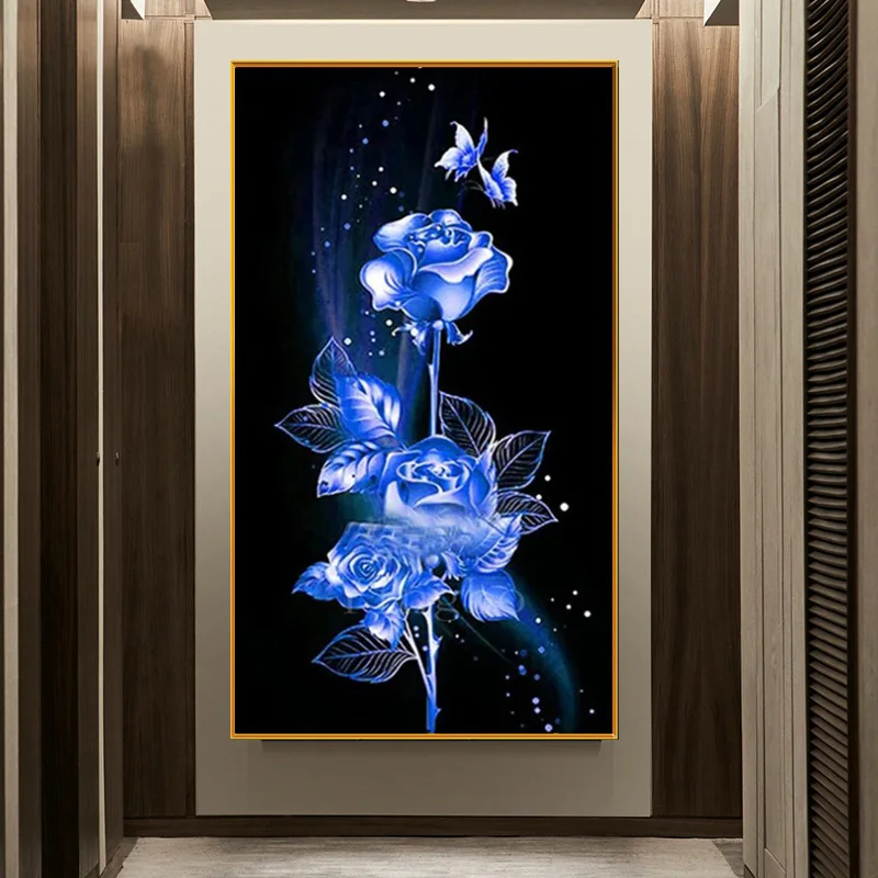 

5D Diamond Painting Night Rose DIY Full Diamond Art Embroidery Office Living Room Home Decor Diamond Cross Stitch Kits