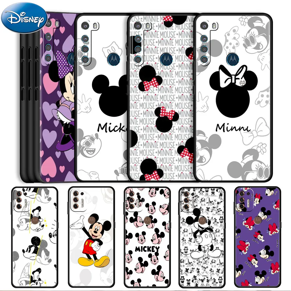 

Disney Mickey Mouse Case For Motorola Moto G30 G50 G60 G8 G9 Power One Fusion Plus E6s Soft Phone Coque Fitted Matte Capa