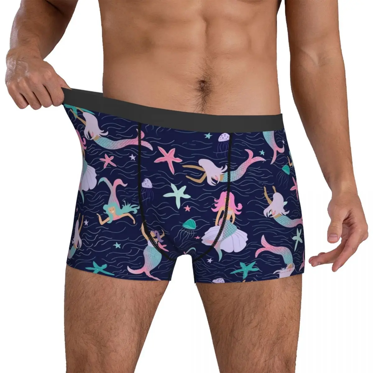 

Мужские шорты для плавания с принтом морской звезды