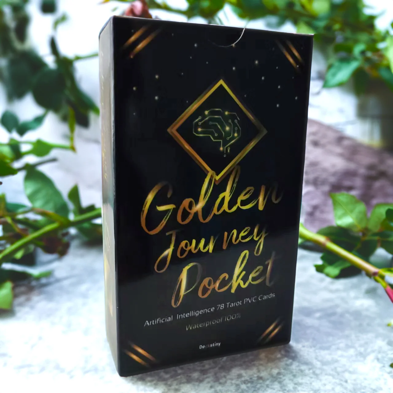 

Oil Painting Style Golden Beauty Imagery Divination Runes Tarot Cards Decks With Paper English Guidelines