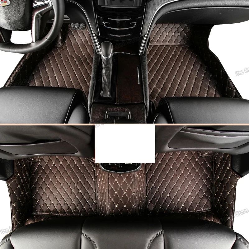

leather car interior floor mats for cadillac xts 2011 2012 2013 2014 2015 2016 2017 2018 2019 accessories auto carpet sport