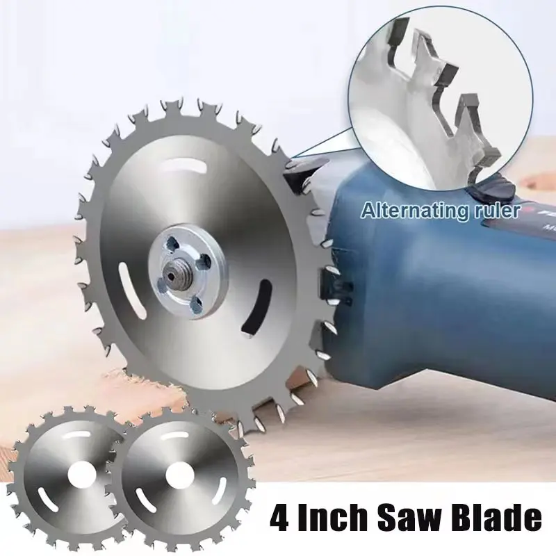 

Alloy Circular Saw Blade Wood Cutting Disc Wheel Two Way Woodworking Saw Blades 4 Inches Multitool for Power Tool Angle Grinder