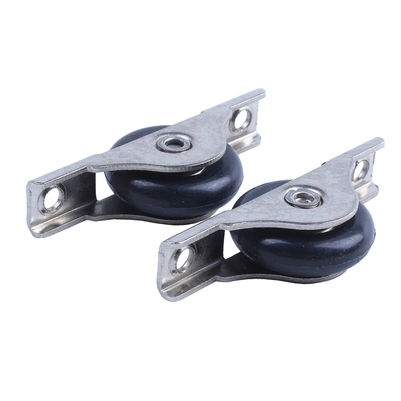 

2 Pcs Nylon Single Axle Sliding Door Roller Window Sash Pulley Wheel