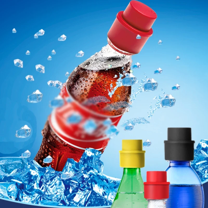 

Soda Saver Lids Bottle Top Carbonated Keeper Cola Cork Stopper Soda Pressure Caps Inflatable Soda Sealer Fizzy Drink