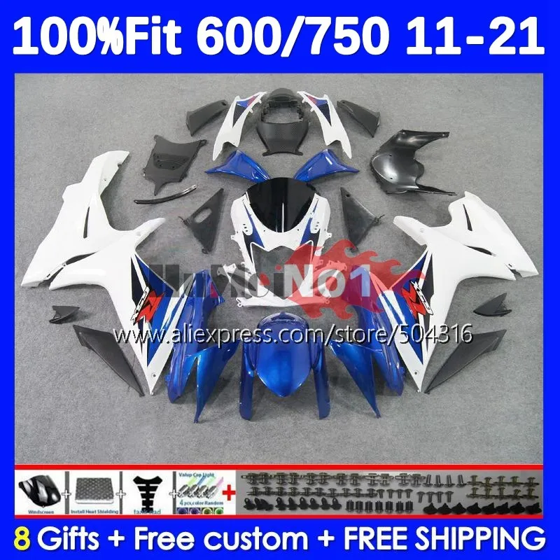 

Injection For SUZUKI GSXR 750 600 CC GSXR750 K11 18No.0 GSXR-750 GSXR600 11 12 13 14 15 16 17 18 19 20 21 Fairings Blue White