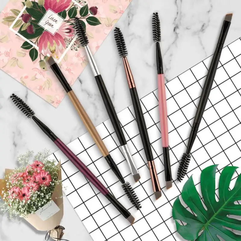 

1PC Makeup Brush Double-headed Eyelash Brush Eyebrow Brush Portable Multi-purpose Professional Beauty Tools Makeup