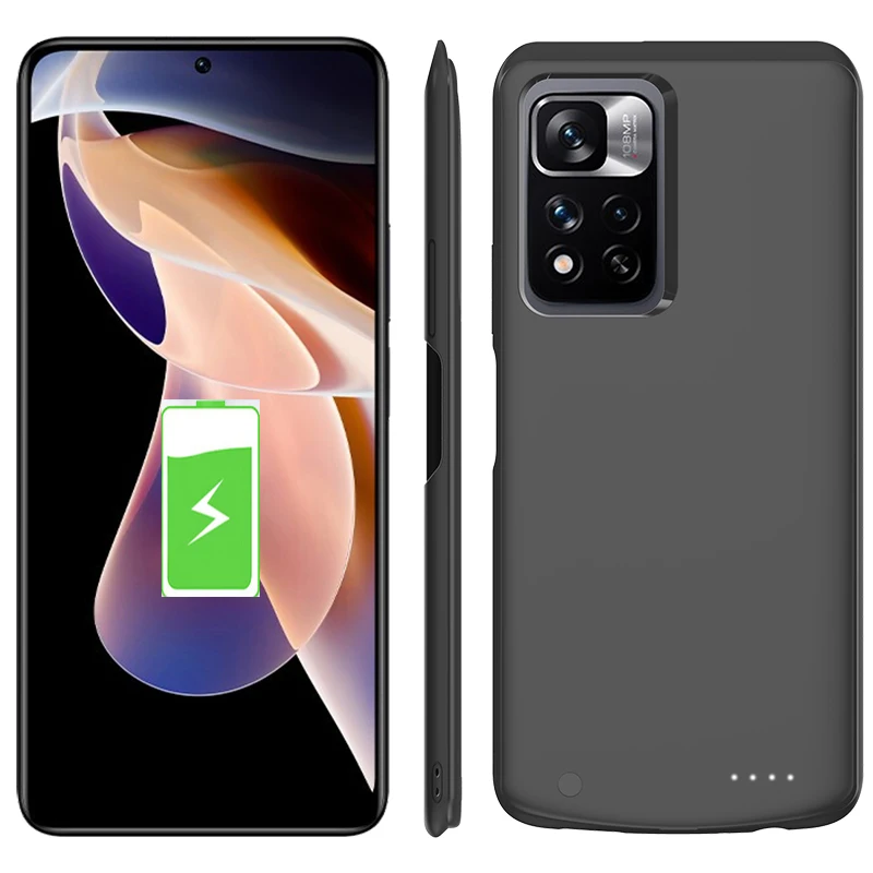 

Чехол для зарядного устройства Poco M4 Pro, портативный внешний аккумулятор для Poco M4 Pro, телефон с NFC, глобальная зарядка, чехол для внешнего аккум...