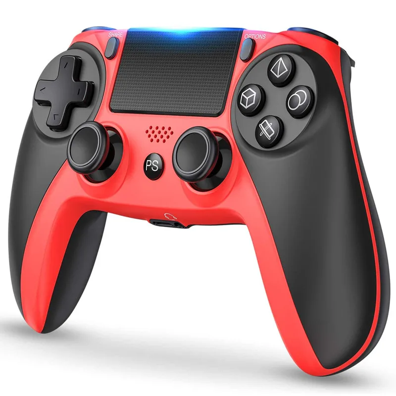 

PS4/PS4 Pro/Slim Wireless Bluetooth Gamepad, Six-Axis Sensor, Touch Screen Function, 3.5MM Headphone Audio Output