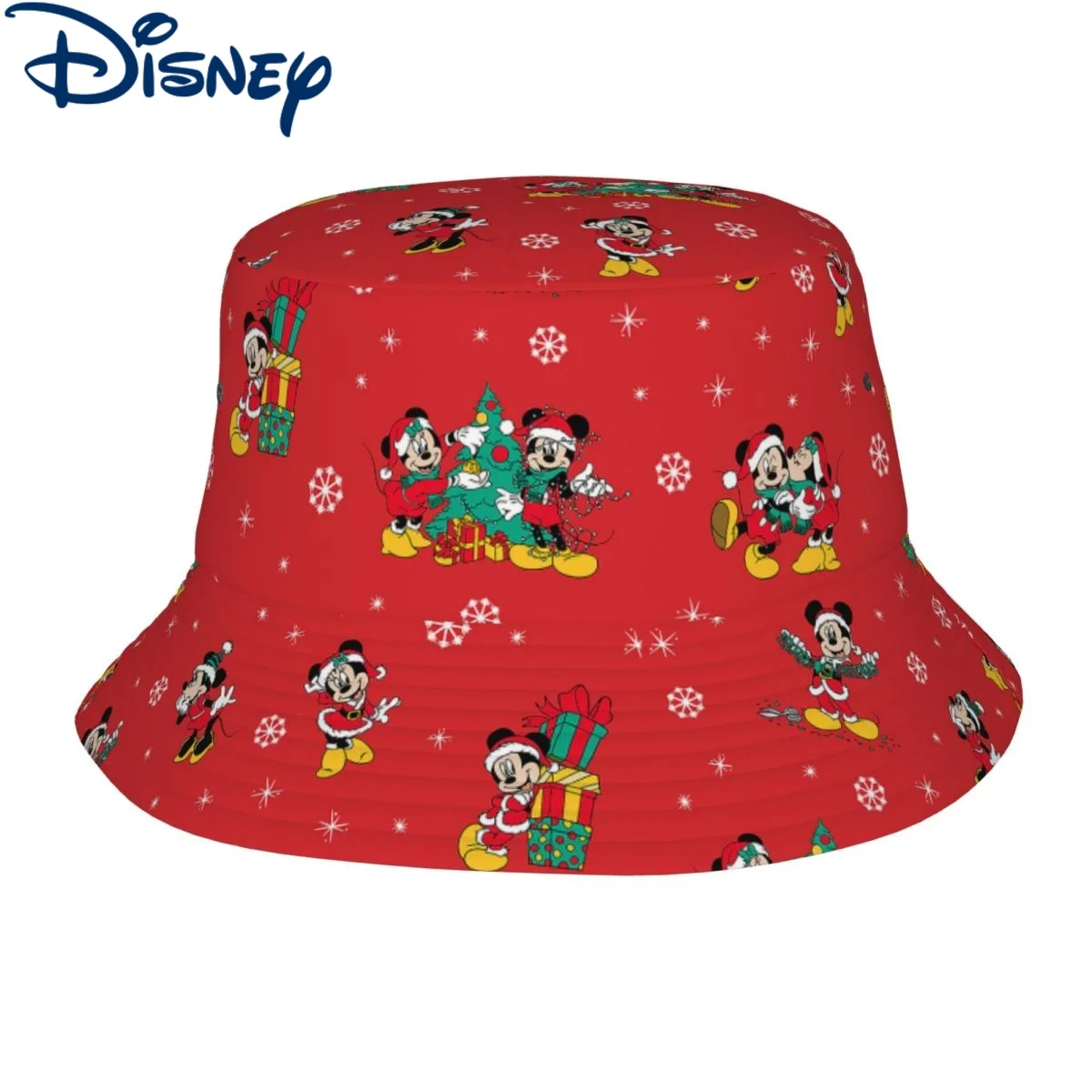 

Street Mickey Mouse Christmas Bob Hat Teen Foldable Outdoor Disney Fishing Hat Summer Travel Headwear