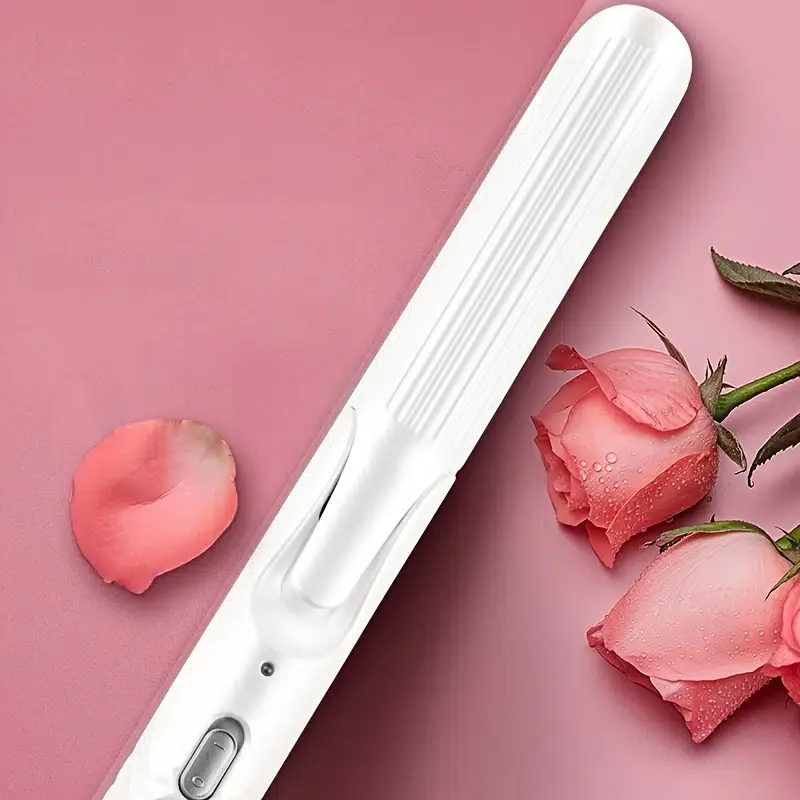 

2-in-1 Hair Straightener Comb Flat Iron And Curling Wand Protect Hair