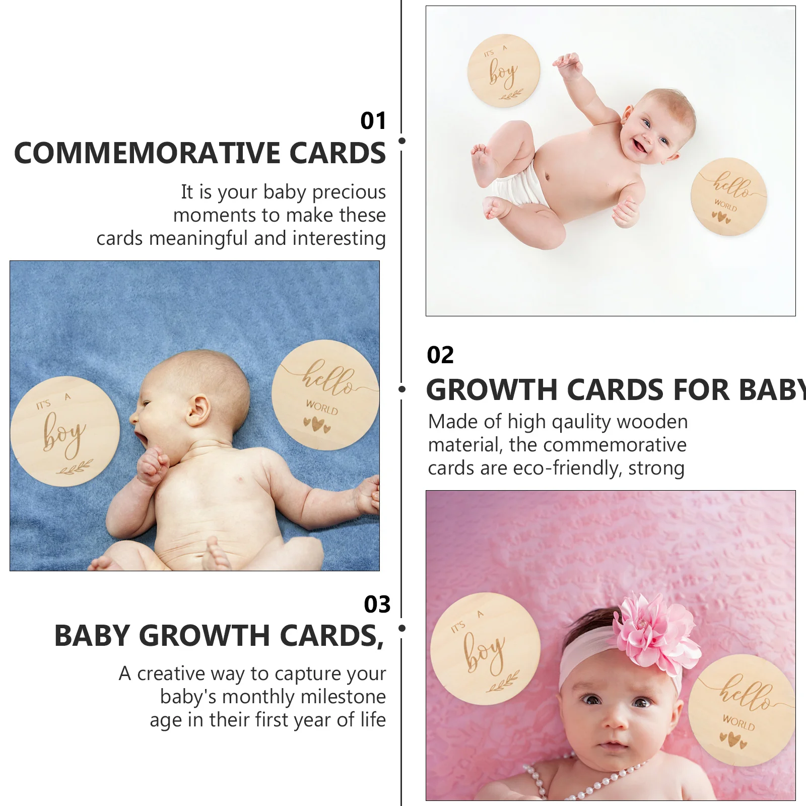 2 шт. памятные открытки для роста ребенка новорожденного вывеска младенцев