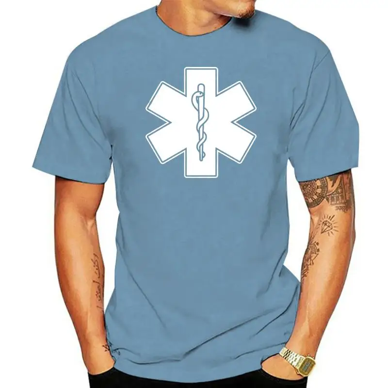 

EMS EMT Star Of Life First Responders Emergency Medical Services Mens T-shirt Vintage Tee Shirt