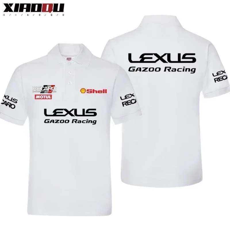 Новая летняя универсальная деловая рубашка-поло с лацканами и короткими