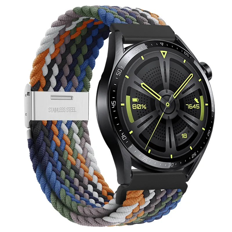 

Ремешок нейлоновый для huawei watch gt 2 Samsung Gear S3 frontier, браслет для Galaxy watch 3/46 мм 42 мм/Active 2/4/ Classic, 20 мм 22 мм