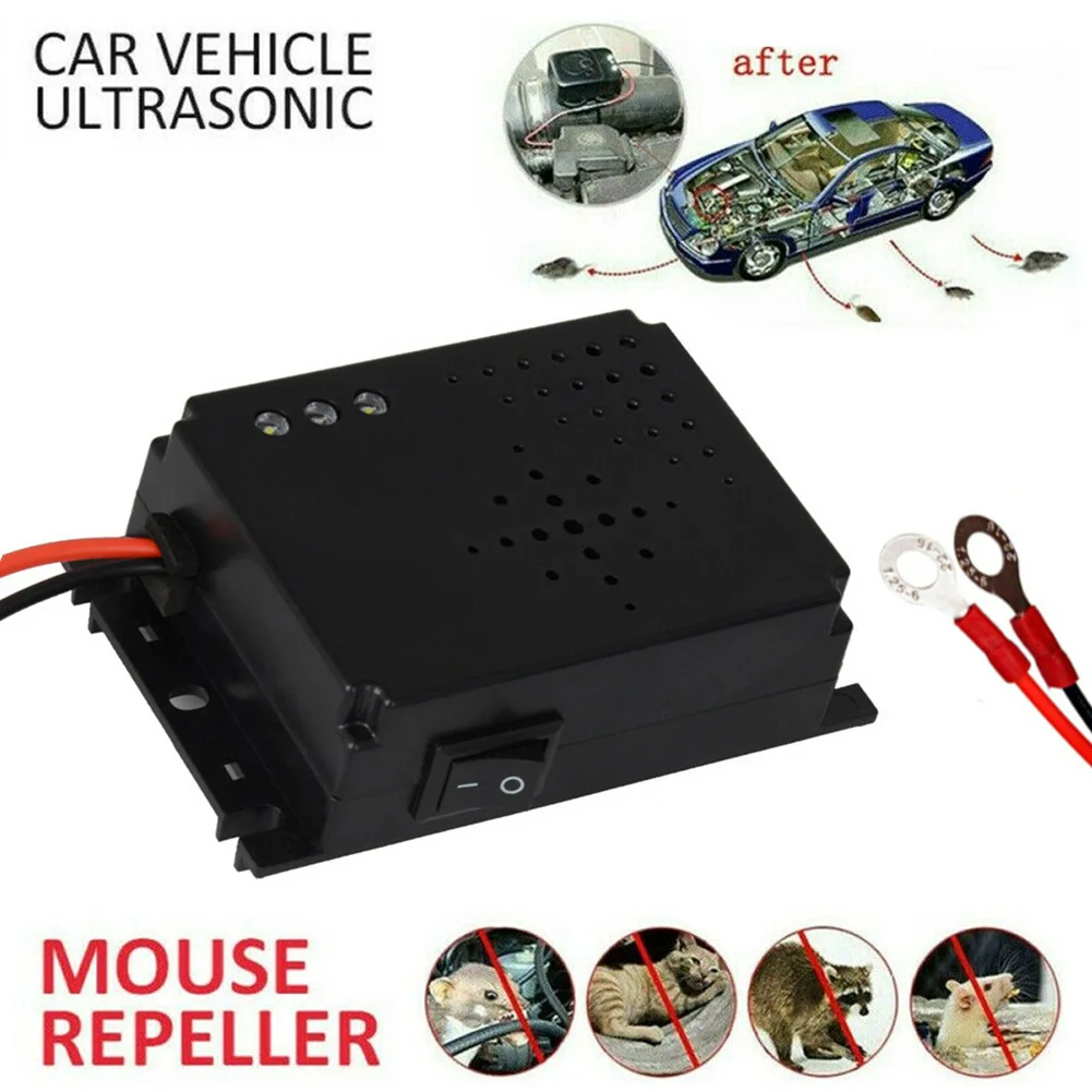 

Gauge Mouse Repeller Square Ultrasonic Universal Vehicle 5-40 MA Accessories Rat Rodent Deterrent Engine Interior