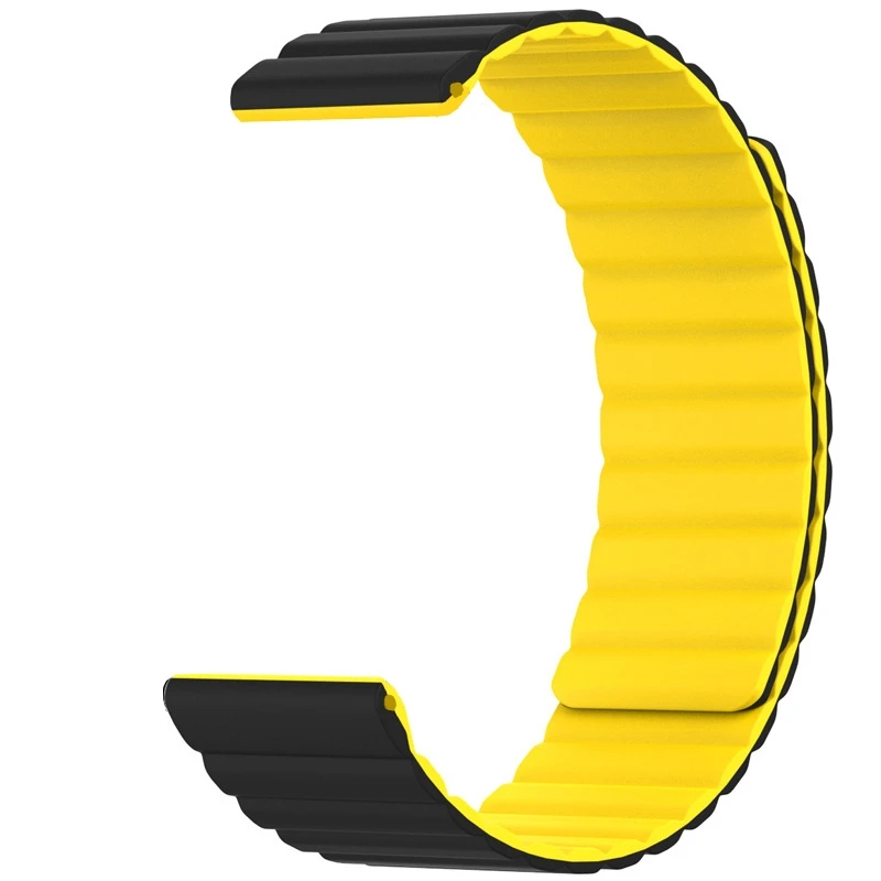Double color strap For Amazfit gtr 3/gtr 3 pro/GTR2 2e Silicone band Samsung watch active/active 2 Magnetic Bracelet correa | Электроника