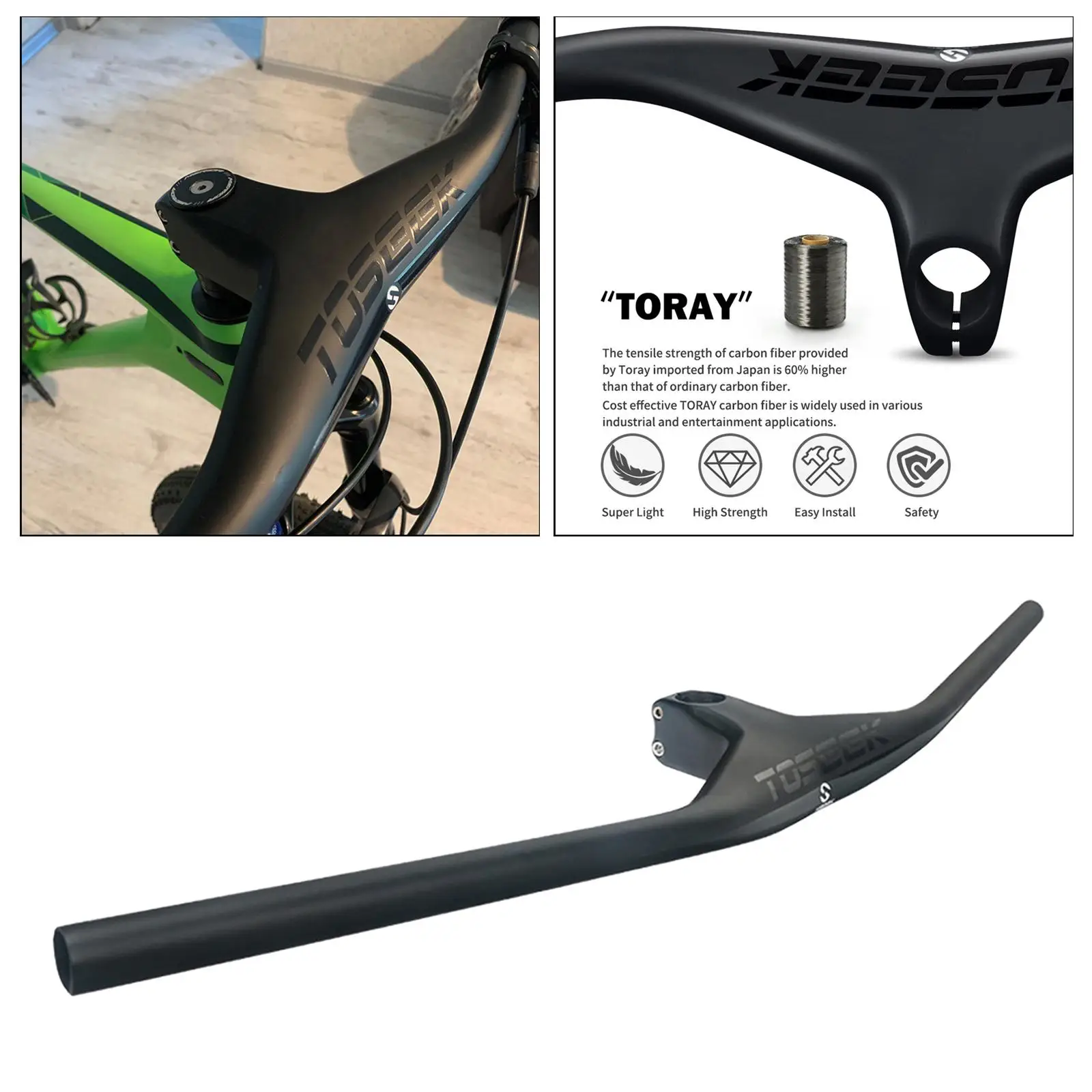 

Riser handlebars - for mountain bikes, racing bikes and hybrid bikes