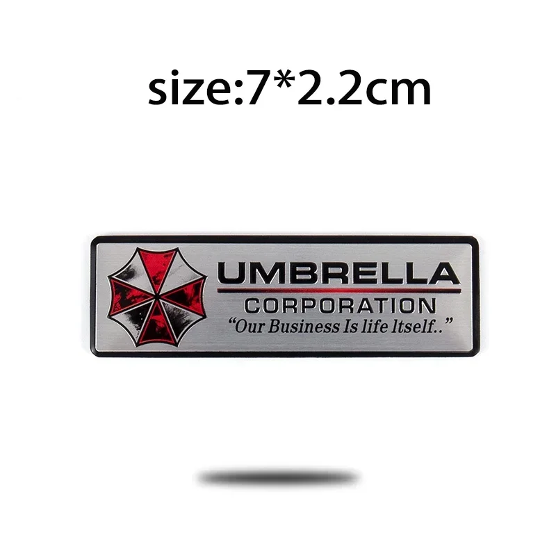 Фото 3D алюминиевый значок автомобиля, наклейка Umbrella Corporation, логотип, украшение багажника, наклейки для Mercedes Benz Chevrolet JEEP Seat Mazda №3