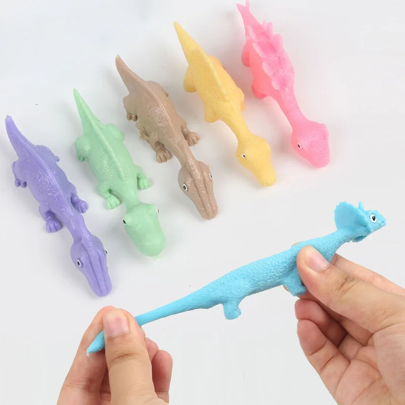 

10Pcs Cute Catapult Dinosaur Launch Decompression Toys Kids Birthday Gifts Wedding Guest Party Favors Finger Game Pinata Fill