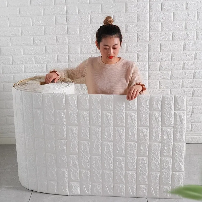

Home Wall Decor Retro 3D Brick Wall Stickers Bar Restaurant Living Room TV Background Wall Decor DIY Self-adhesive Waterproof