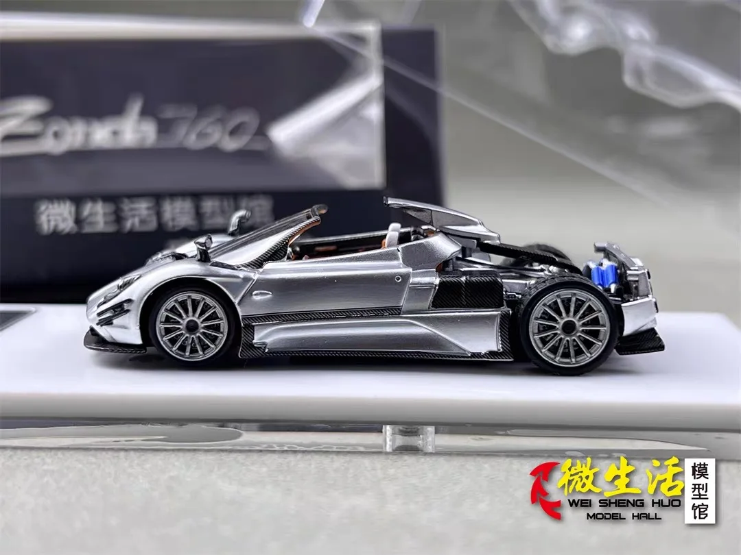 Фото HKM Премиум 1/64 Zonda 760, игрушки, модель автомобиля, классика, ностальгия, подарки для взрослых, сувенир, статический дисплей №5