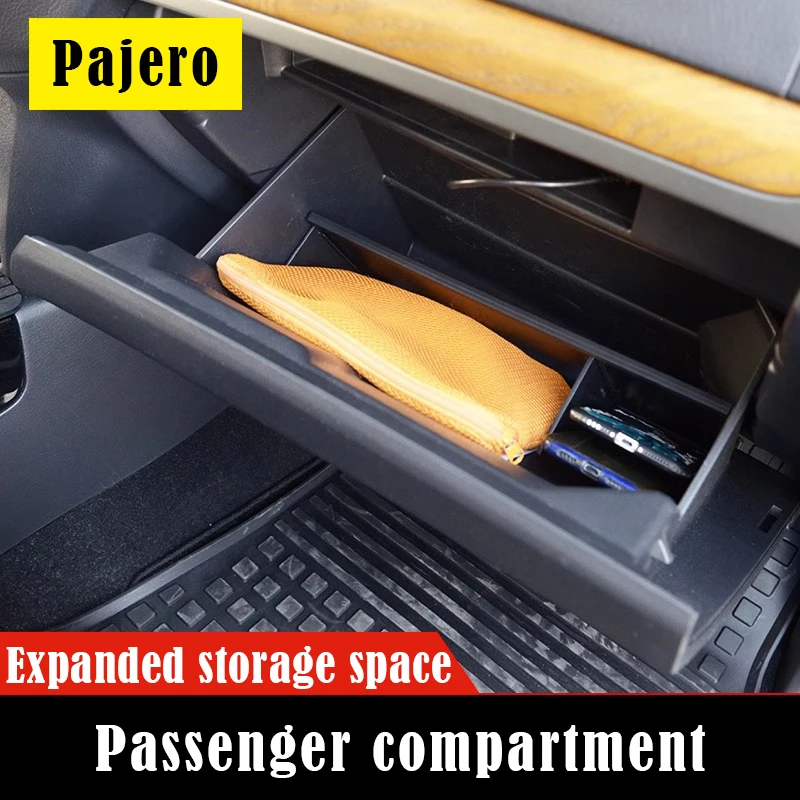 

Ящик для хранения пассажиров, разделительная пластина для Mitsubishi V97 V93 V87 Pajero Montero, ящик для перчаток, классификация для хранения Pajero 4