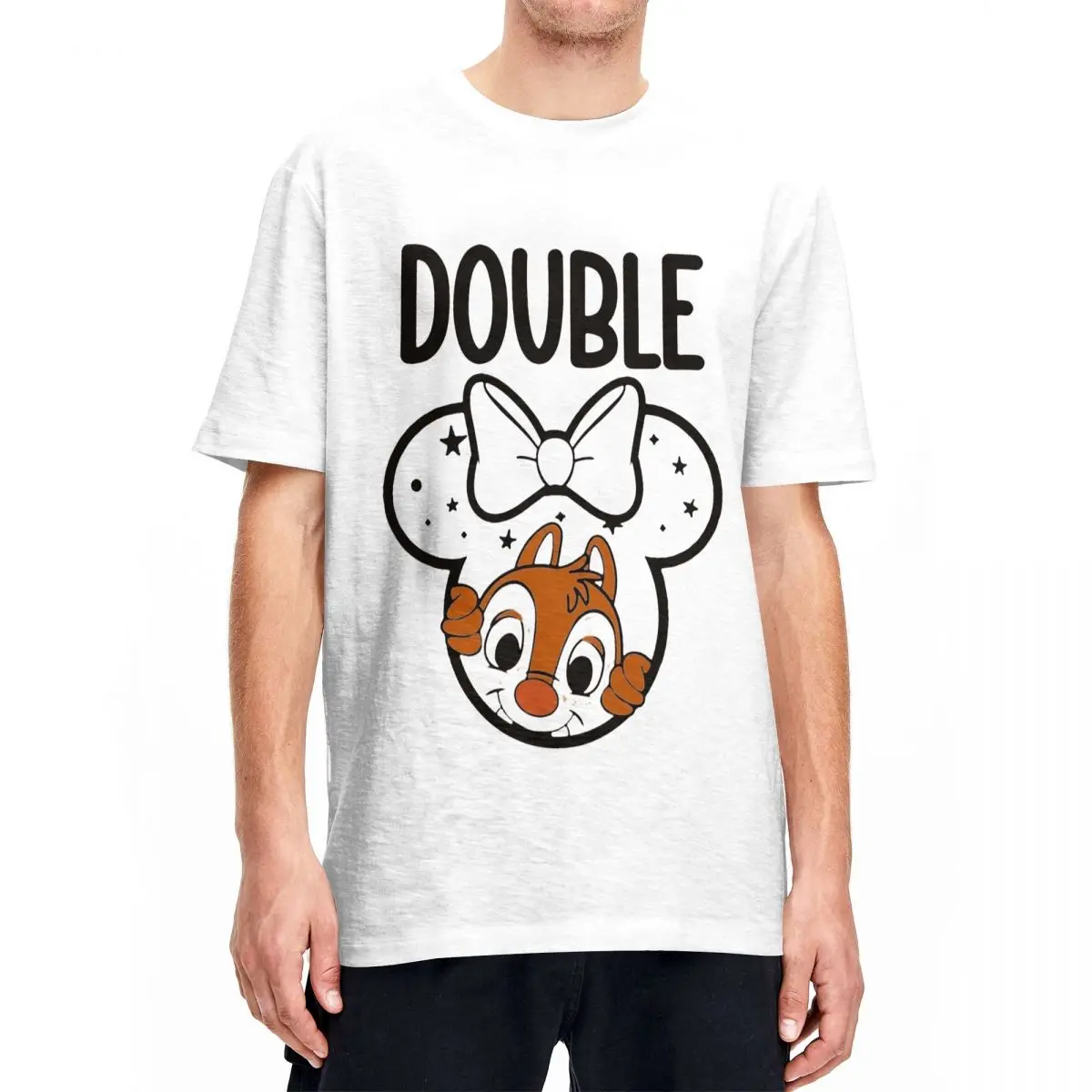 Футболка Chip And Dale Rescue Rangers модные футболки с короткими рукавами летние из 100%