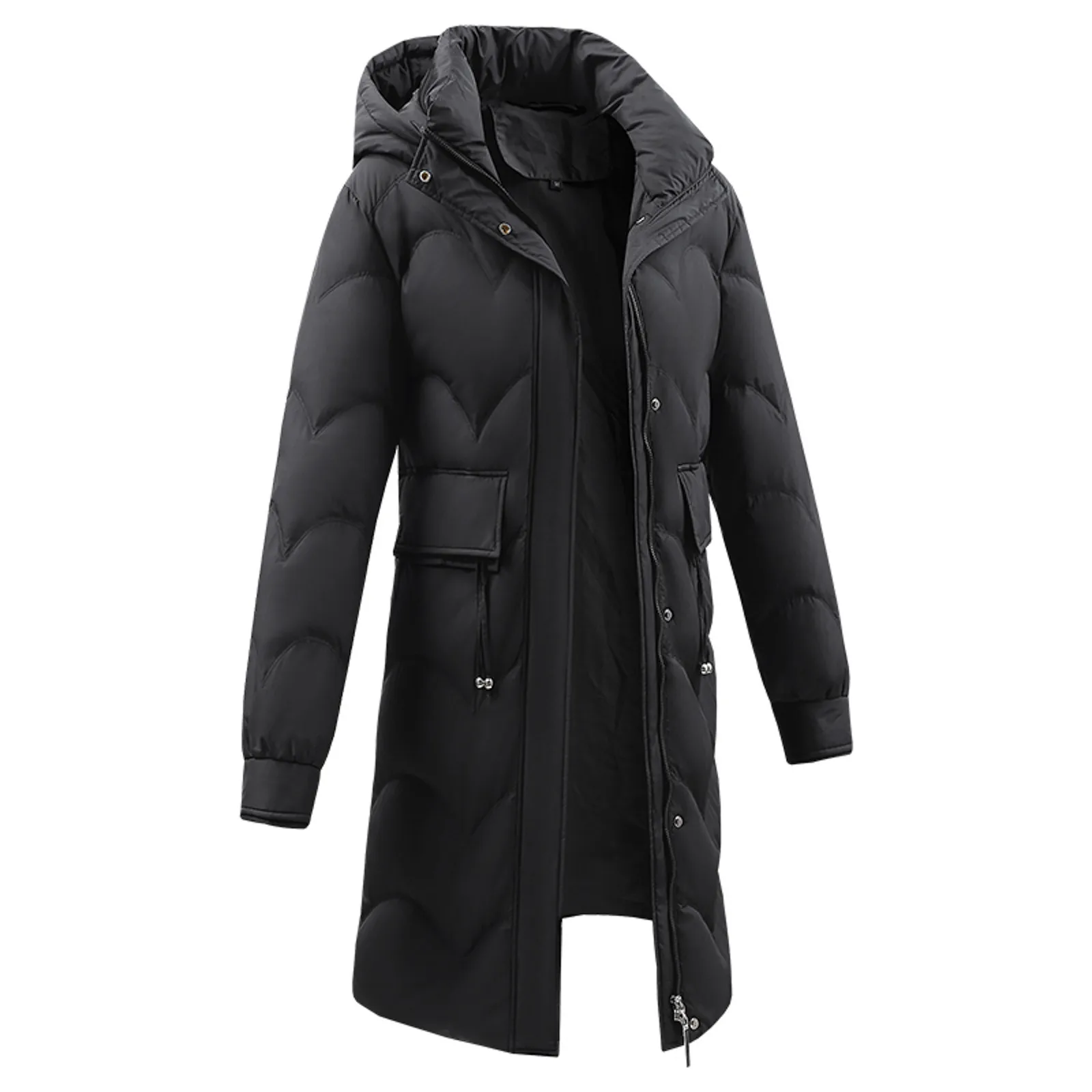 

Coat Jacket Down Long Warm Pockets Outdoor With Women's Coat Jacket 2021 Long Sleeve Winter Down women's winter down jackets