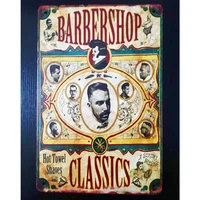 hair cutting retro plaque metal signs barber shop vintage painting wall art posters cafe bar pub shave haircut home decor a1