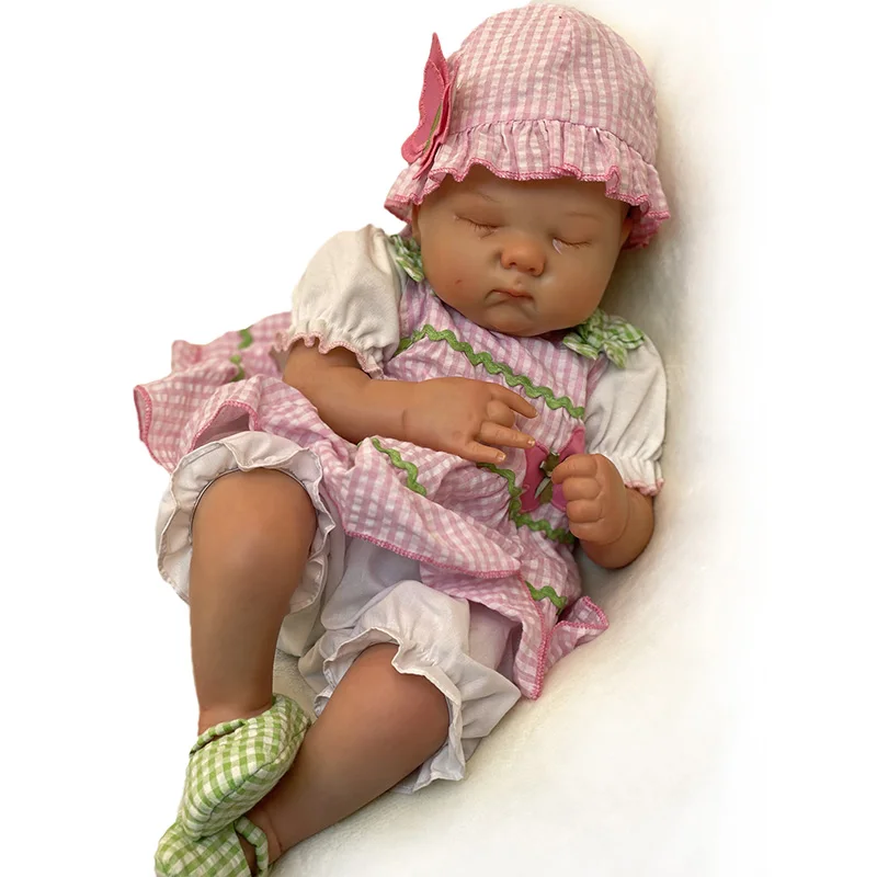

45cm Bebe Reborn Doll Newborn Girl Baby Lifelike Real Soft Touch Finished Doll Baby Toys Birthday Gifts for Chirldren