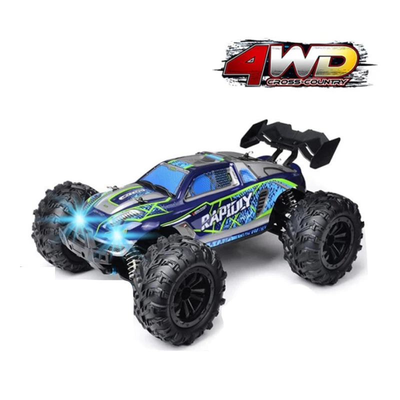 

Rc Cars Off Road 4x4 with LED Headlight,1/16 Scale Rock Crawler 4WD 2.4G 50KM High Speed Drift Remote Control Monster Truck Toys