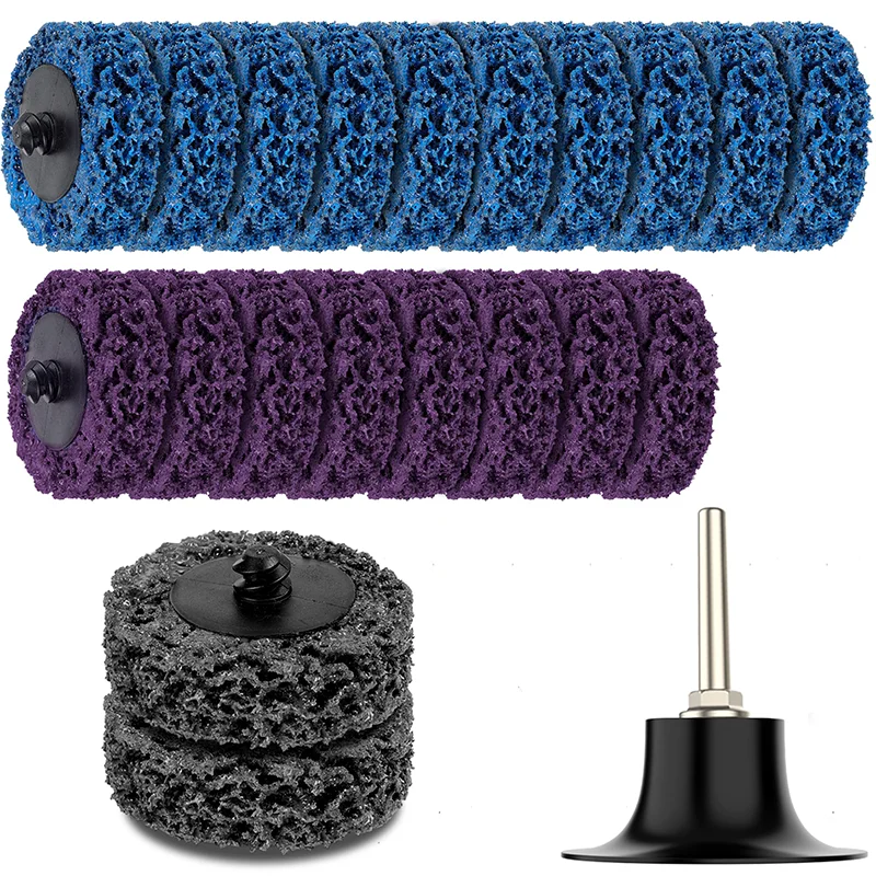 21 шт. 2-дюймовые шлифовальные диски, быстросменные легко заменяемые диски, набор с держателем диска 1/4 дюйма для шлифовальной машины, шлифовальные полоски поверхности