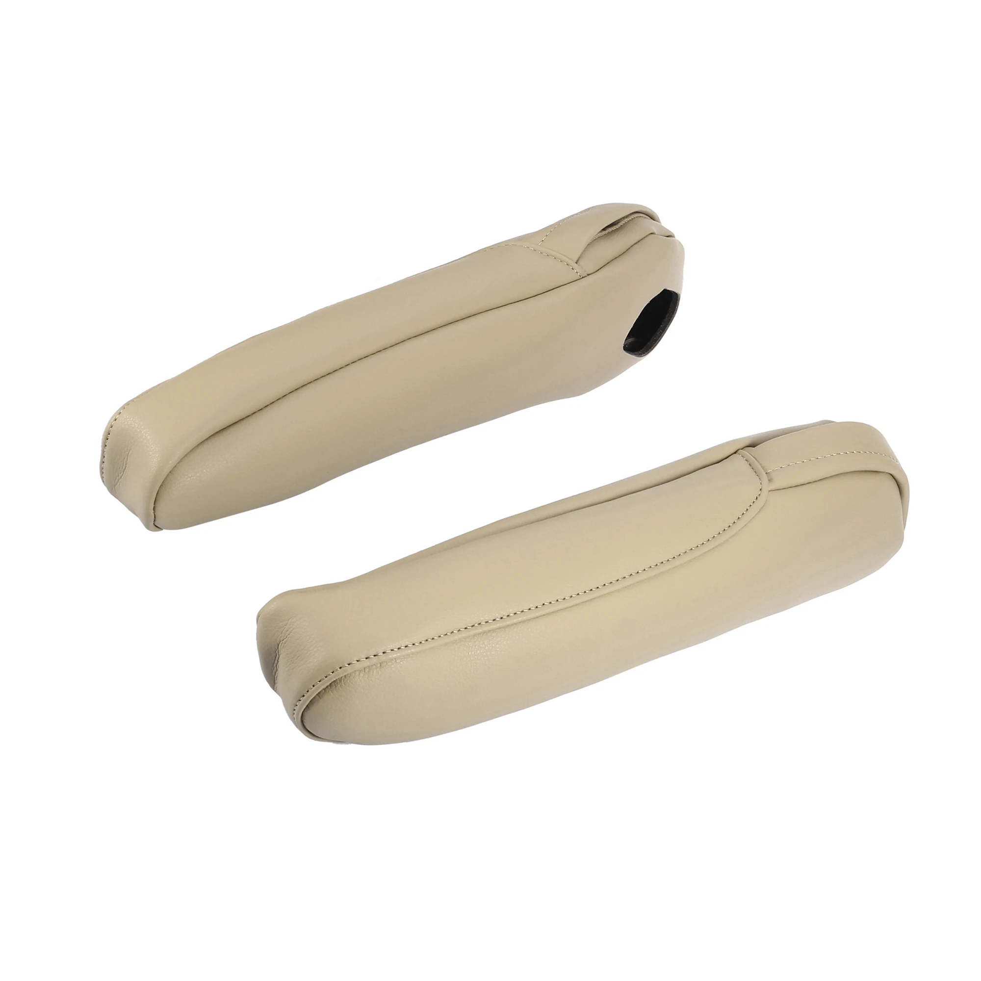 

1 Pair Car Front Seat Armrest Cover Microfiber Leather Beige for Honda Odyssey