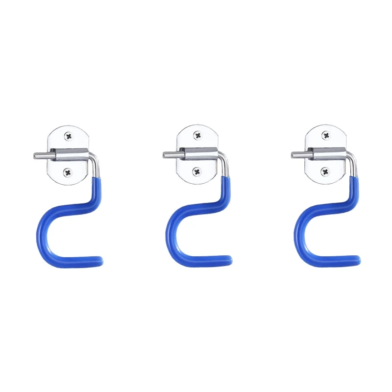 

3 Pieces/set Wall Mounted Mop Holder 304 Stainless Steel Broom Holder S-Type Garden Organizer Hook Brush Storage Hanger