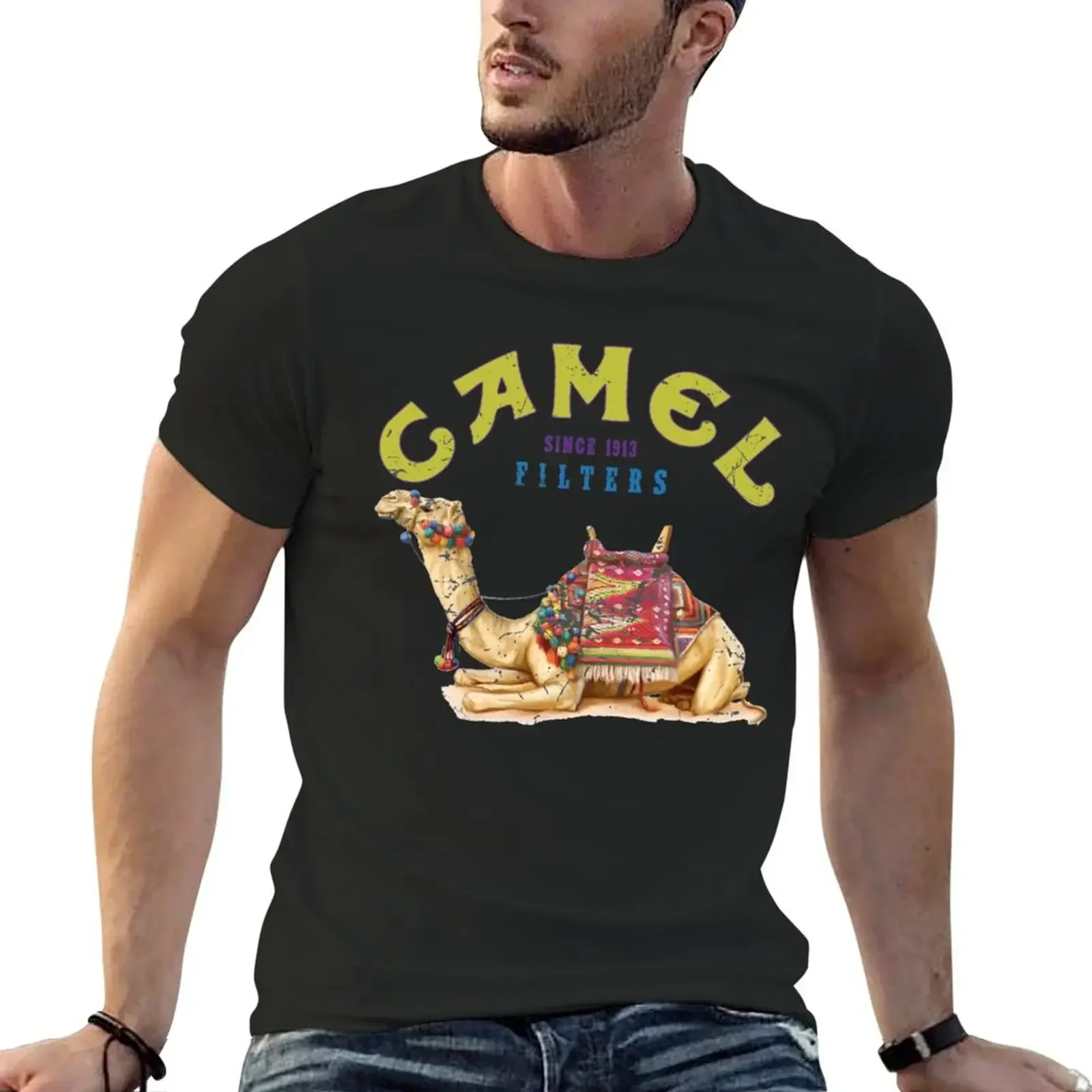 Футболка Dromedary Camel Crush Cigarette Joe Design быстросохнущая мужская футболка с короткими