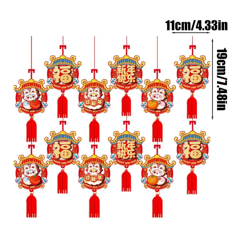 Китайский год змеи Lucky Charm 12X Традиционная китайская змея Весенний фестиваль