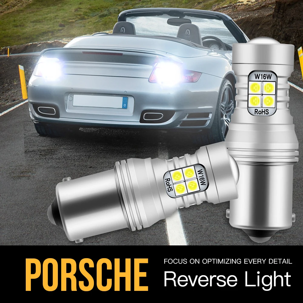 

2pcs P21W BA15S 1156 7506 Canbus Error Free LED Reverse Light Blub Backup Lamp For Porsche 911 1997-2008 Boxster Cayman