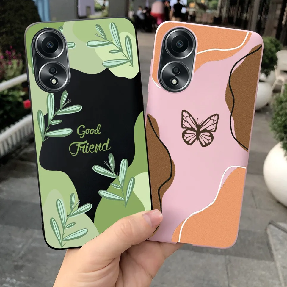 Чехол-накладка для Oppo A58 4G красивая Цветочная девушка модная Желейная задняя