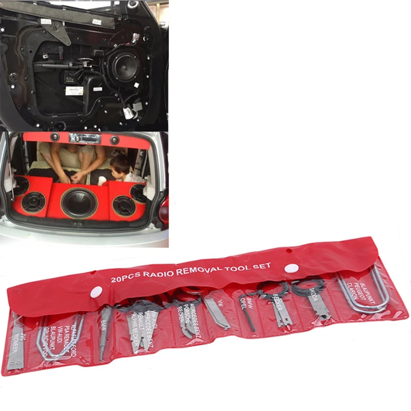 

Car Audio Maintenance Kit Auto Trim Stereo Repair Panel Remover Pry Bar Car Dash Radio Door Trim Panel Clip Tools Set