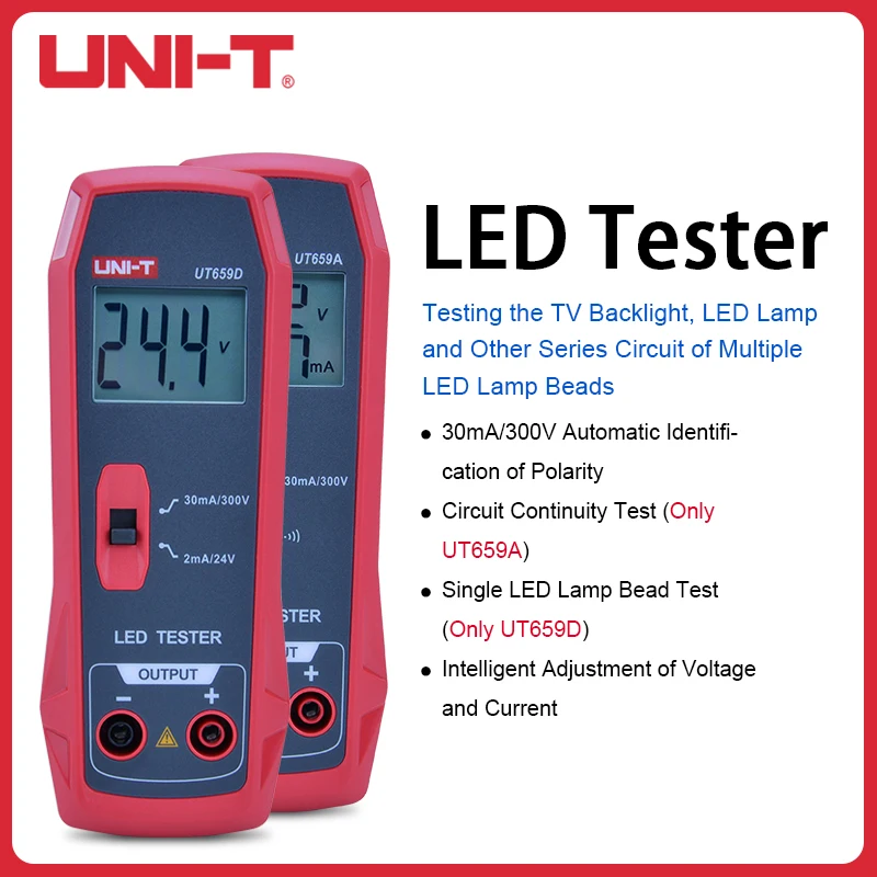 

UNI-T 85V-265V Светодиодный выходной многоцелевой тестер лампы 50 Гц-60 Гц