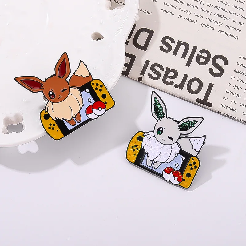 

Cartoon Cute Elf Brooch Animal Game Machine Modeling Clothing Accessories Backpack Alloy Brooch Badge Lapel Pins