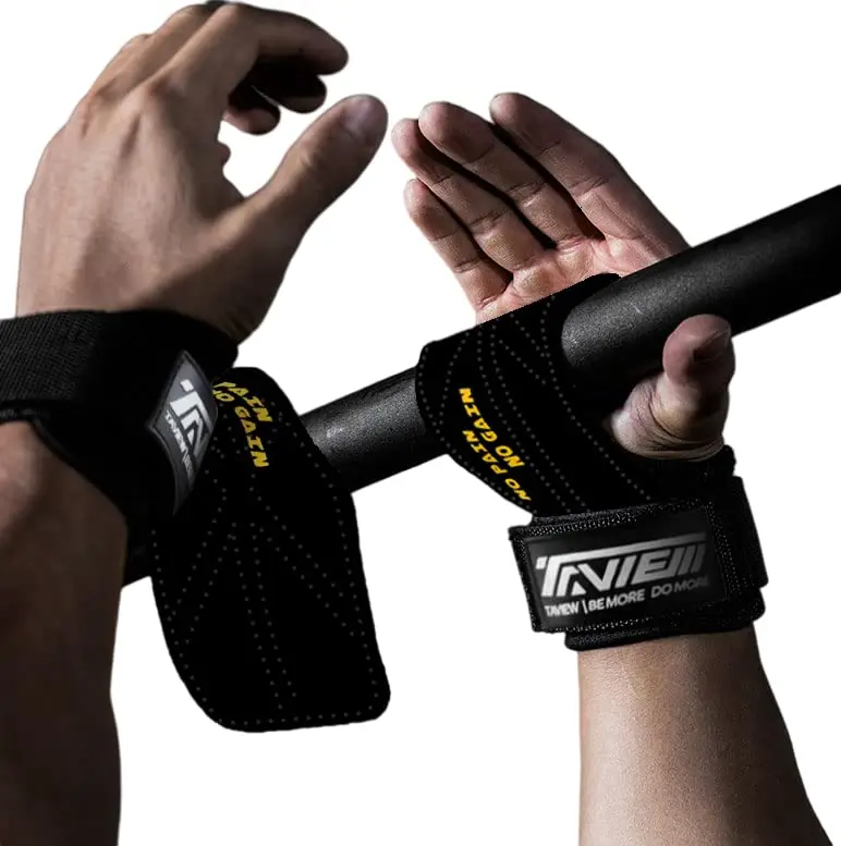 

Weight Lifting Wrist Hooks Straps Grip Support Deadlift Gloves Grip Pads Fitness Gym Power Training Pull Up Deadlifting & Shrugs