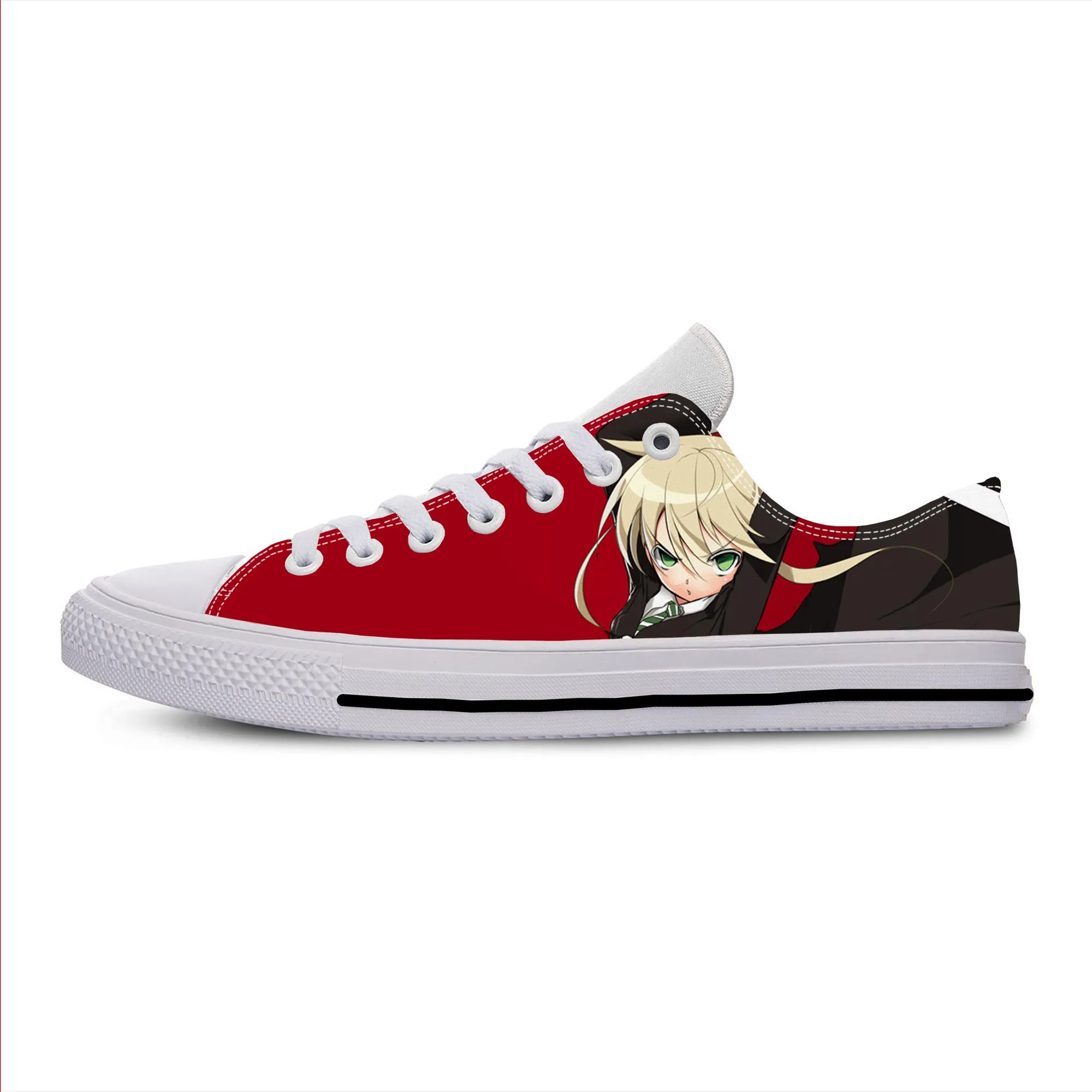 

Cartoon Anime Manga Comic Soul Eater Maka Albarn Casual Cloth Shoes Low Top Lightweight Breathable 3D Print Men Women Sneakers